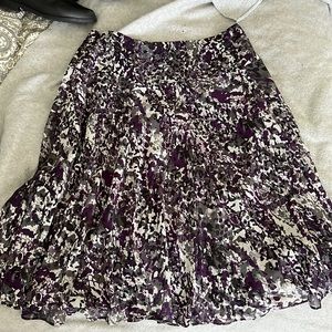 Polyester skirt with side zipper